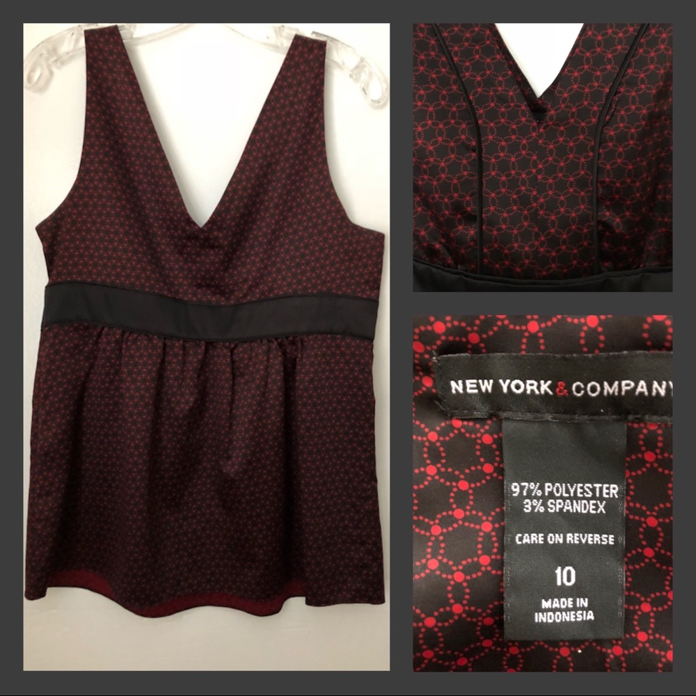 NY & Co Sleeveless silky top - Sz 10